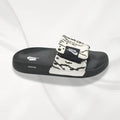 Nike Logo Slide Slippers Black White Patterned