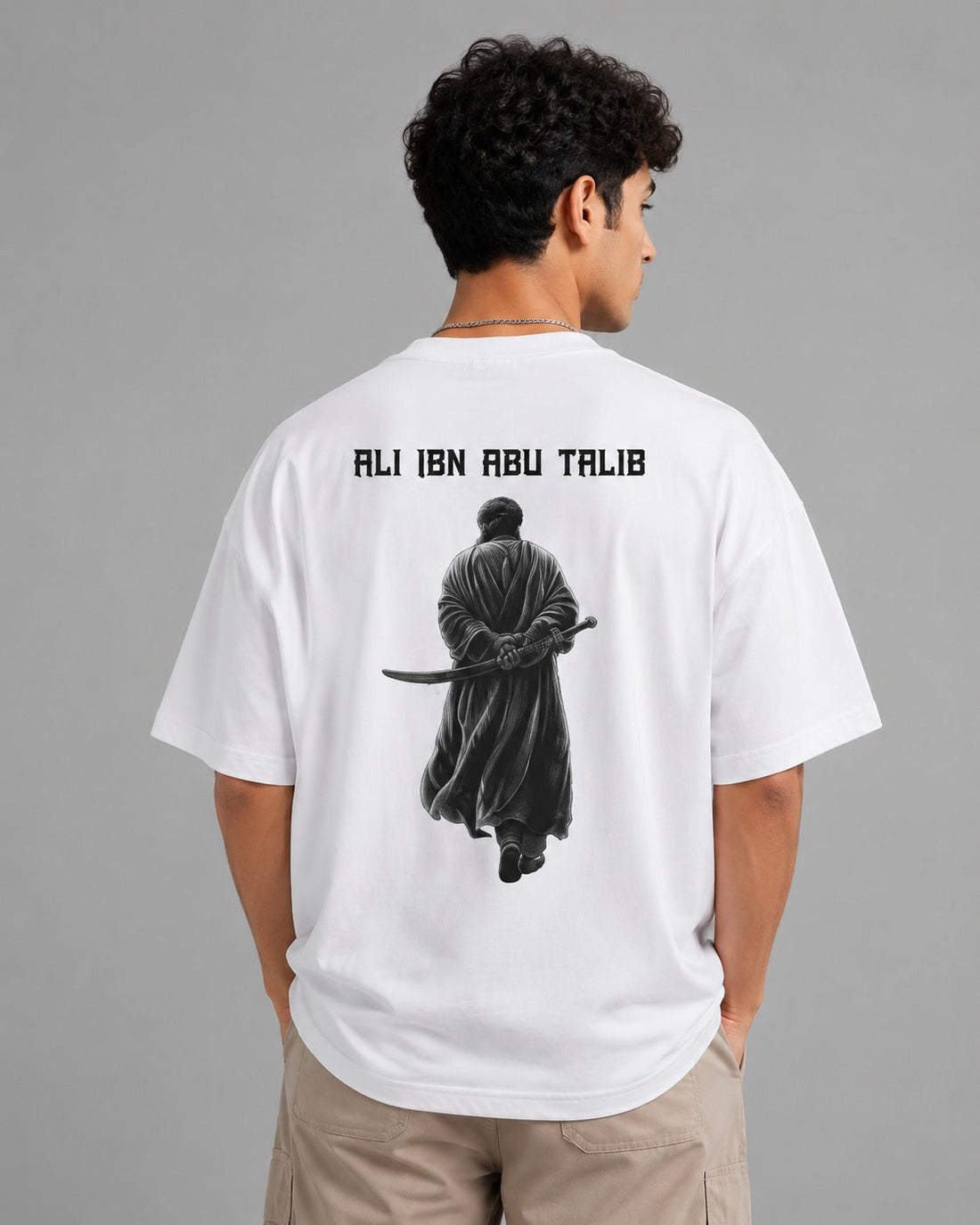 Ali Ibn Abu Talib Oversized T-Shirt – Premium Graphic Streetwear Edition ( FKSM D 12 )
