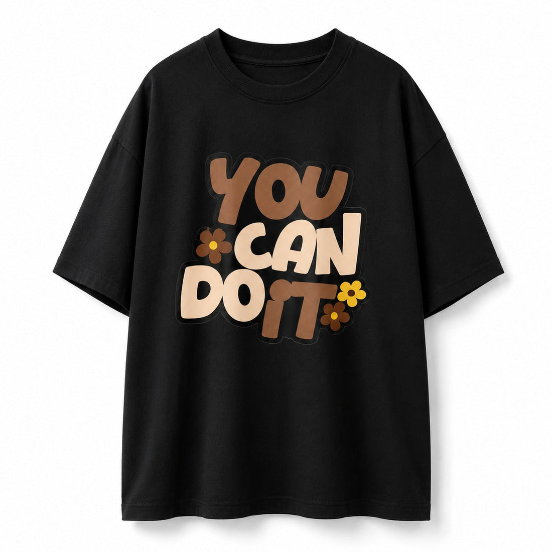 Unisex Oversized Graphic T-Shirt – Premium Cotton Streetwear Tee | You Can Do It Design ( FKSM GD 02 )